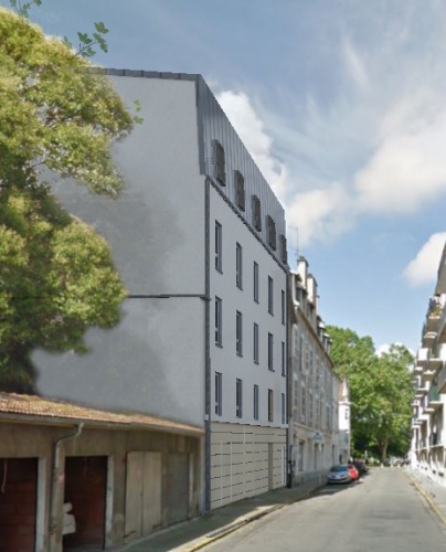 Rhabilitation et construction de 15 logements en centre ville : photo pour insertion camy