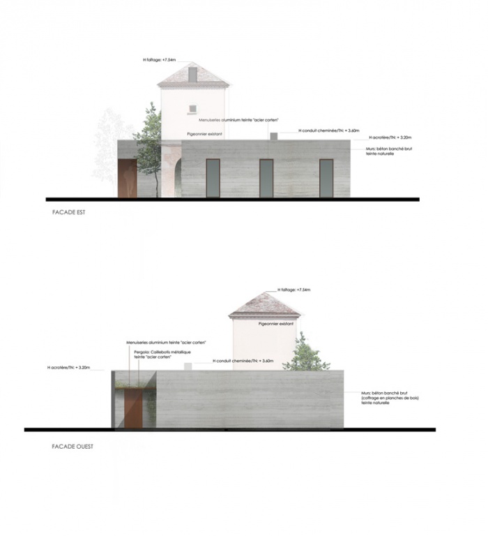 Maison Lopez-Grignon  Foulayronnes (47) : PCMI5 FACADES EST OUEST