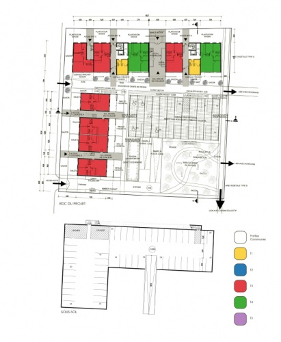 Construction de 36 logements  Balma (31) : 2- Plan rdc copie